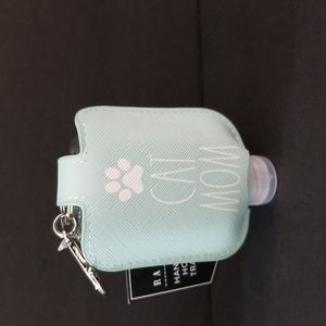 Rae Dunn Cat Mom Hand-Sanitizer Holder with Travel Bottle